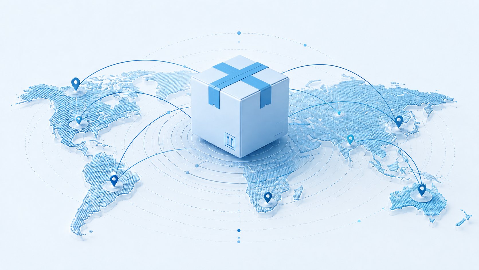 Global logistics — international box network